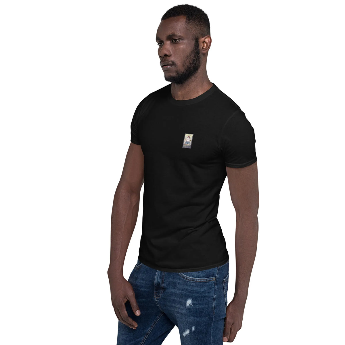 SBB#2 Black Edition Unisex T-Shirt in Schwarz – Seitenansicht links
