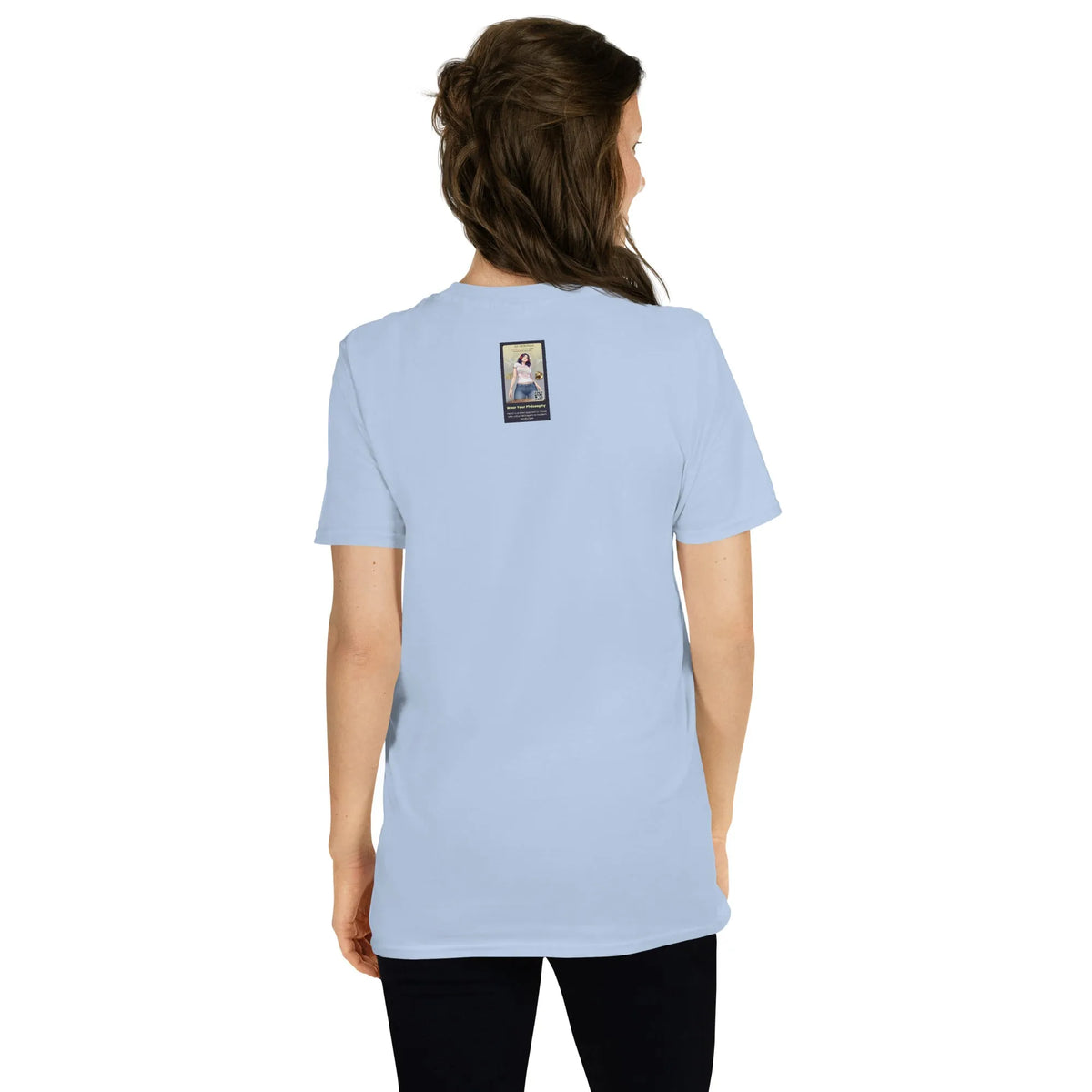Retropet#2 Unisex T-Shirt in Light Blue – Rückenansicht
