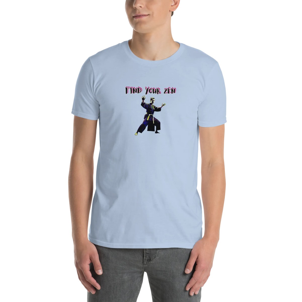 AMIG#2 Unisex T-Shirt in Light-Blue – Vorderansicht (7)
