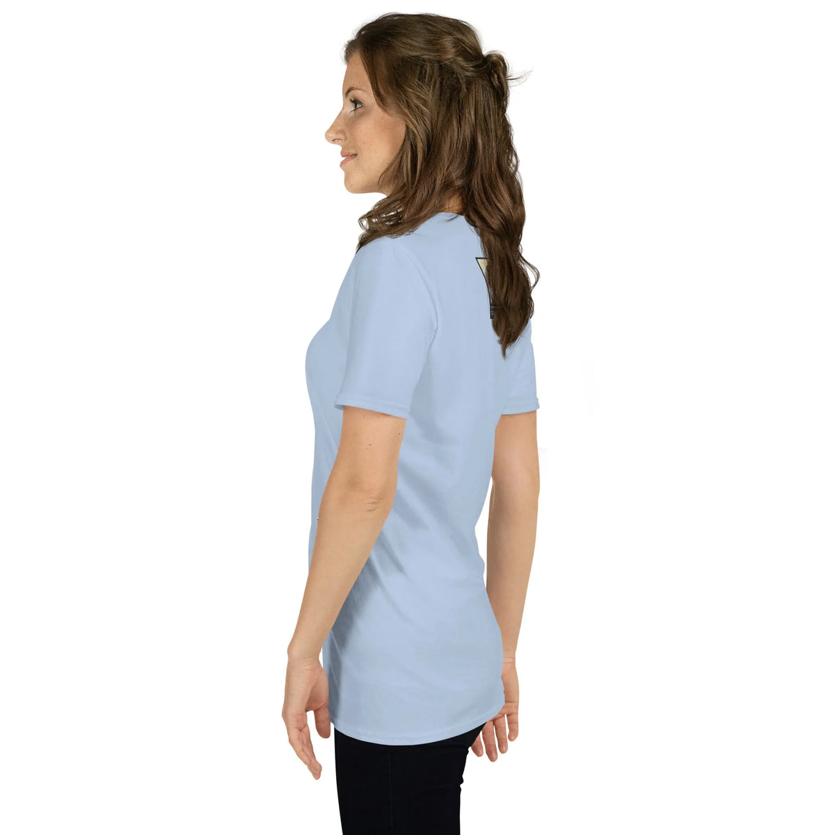 Retropet#2 Unisex T-Shirt in Light Blue – Seitenansicht links