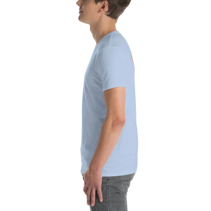 VHS#2 Unisex T-Shirt in Light Blue – Seitenansicht links