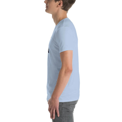 AMIG#3 Unisex T-Shirt in Light-Blue – Seitenansicht links