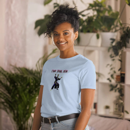 AMIG#2 Unisex T-Shirt in Light-Blue – Seitenansicht links