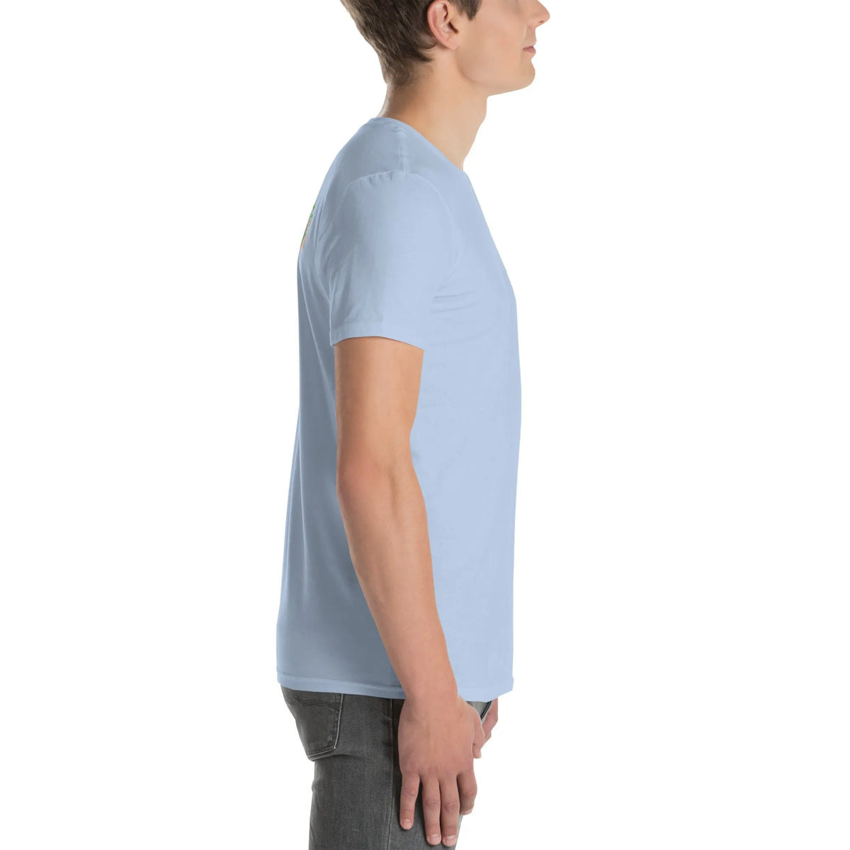 VHS#2 Unisex T-Shirt in Light Blue – Seitenansicht rechts