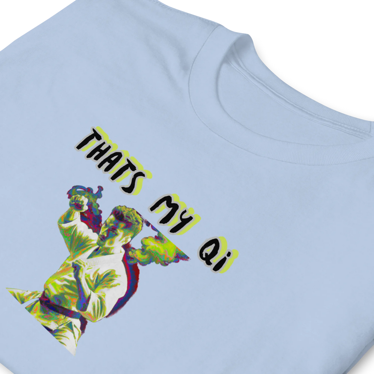 AMIG#1 Unisex T-Shirt in Light-Blue – Detailansicht