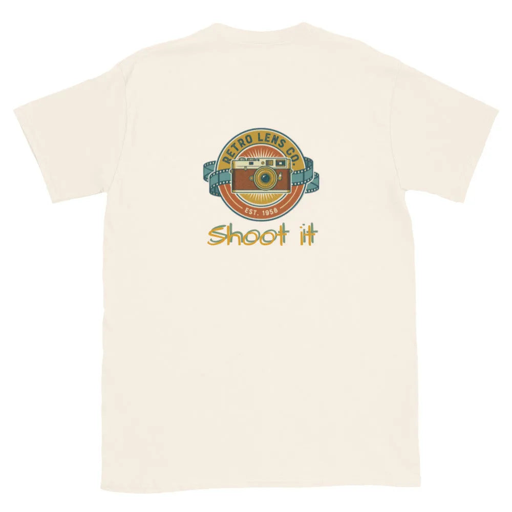 RetroLens#2 Unisex T-Shirt in Natural – Rückenansicht