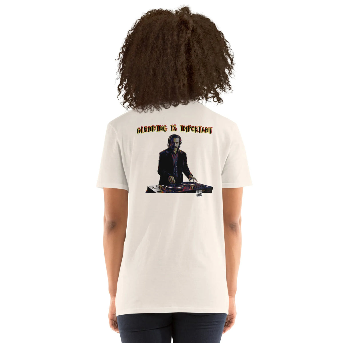 DISCO#1 Unisex T-Shirt in Natural – Rückenansicht