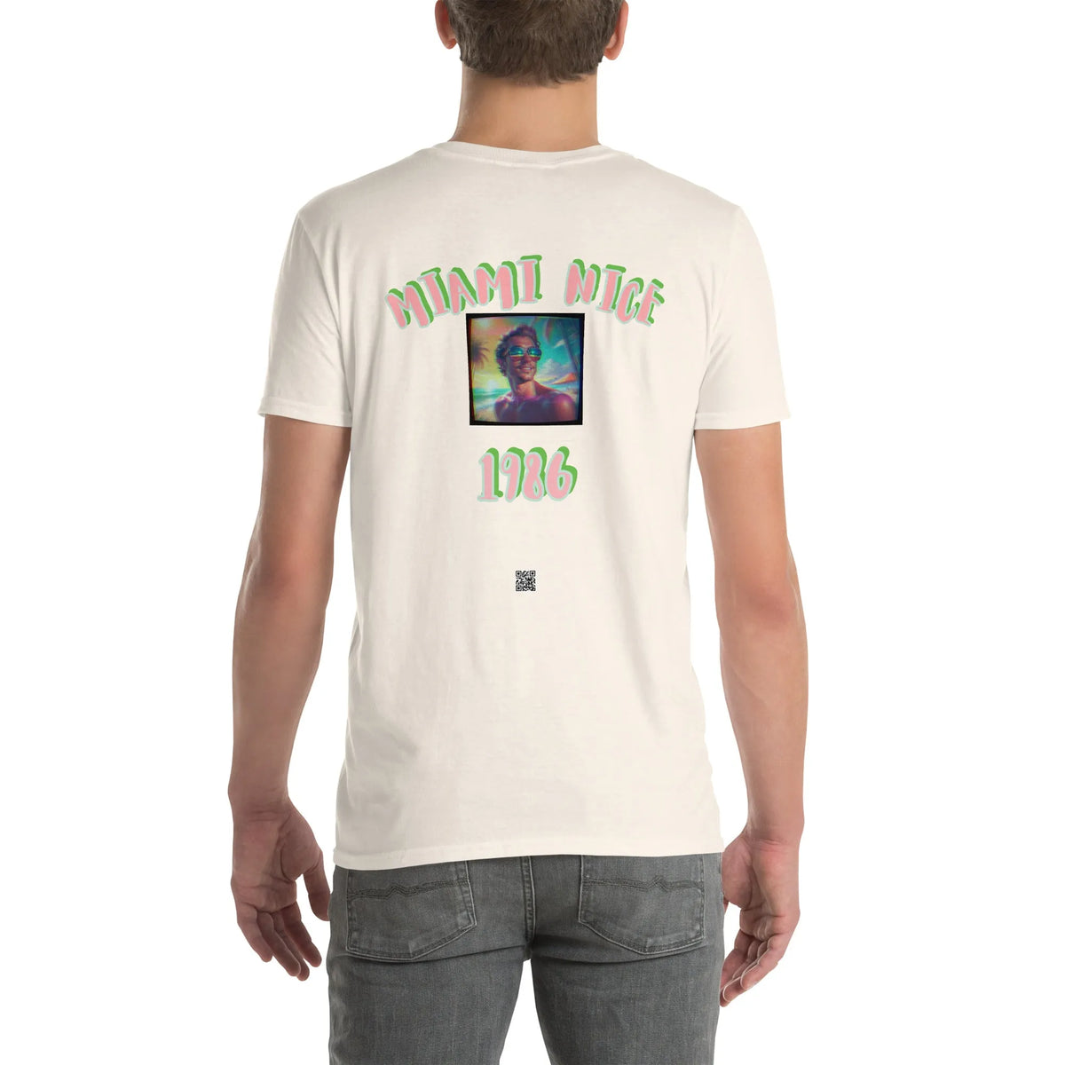 VHS#2 Unisex T-Shirt in Natural – Rückenansicht