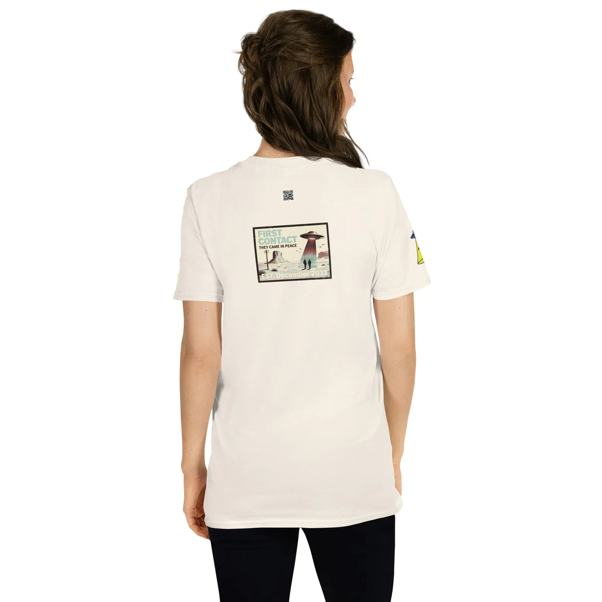Syfy#1 Unisex T-Shirt in Natural – Rückenansicht