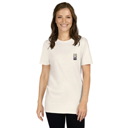 RetroCar#3 Unisex T-Shirt in Natural – Vorderansicht Detail