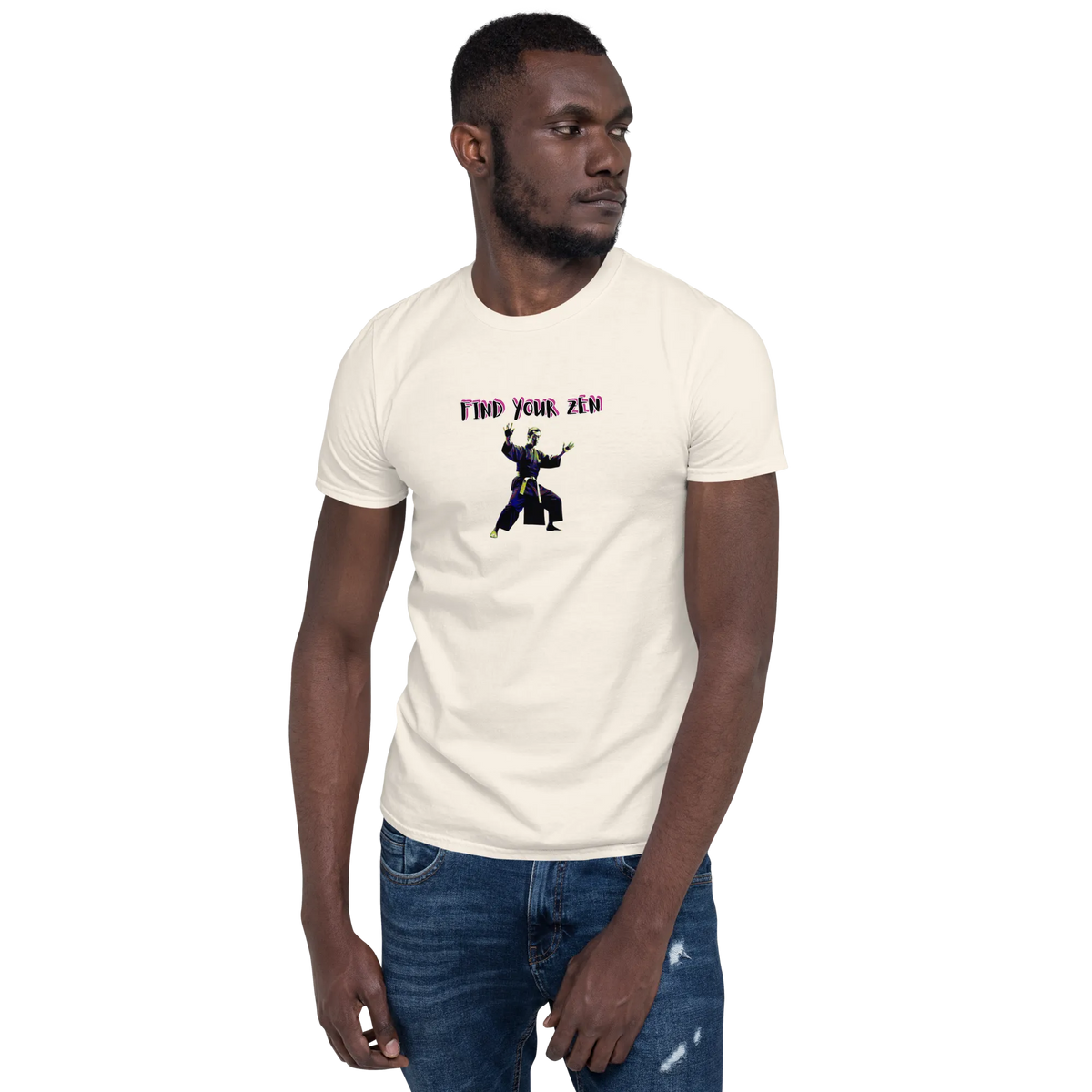 AMIG#2 Unisex T-Shirt in Natural – Vorderansicht (5)
