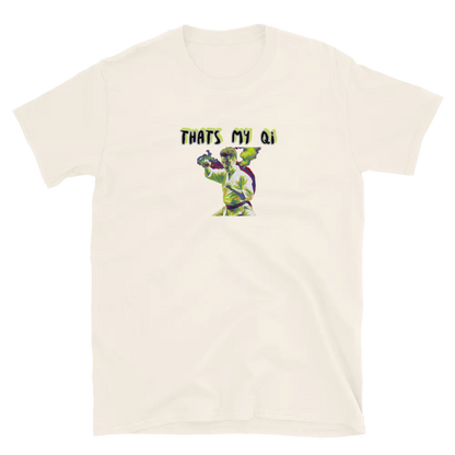AMIG#1 Unisex T-Shirt in Natural – Vorderansicht Detail