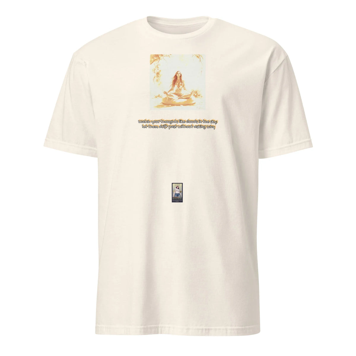 ZEN#2 Unisex T-Shirt in Natural – Vorderansicht Detail