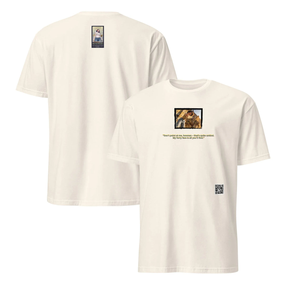 Retropet#1 Unisex T-Shirt in Natural – Vorderansicht