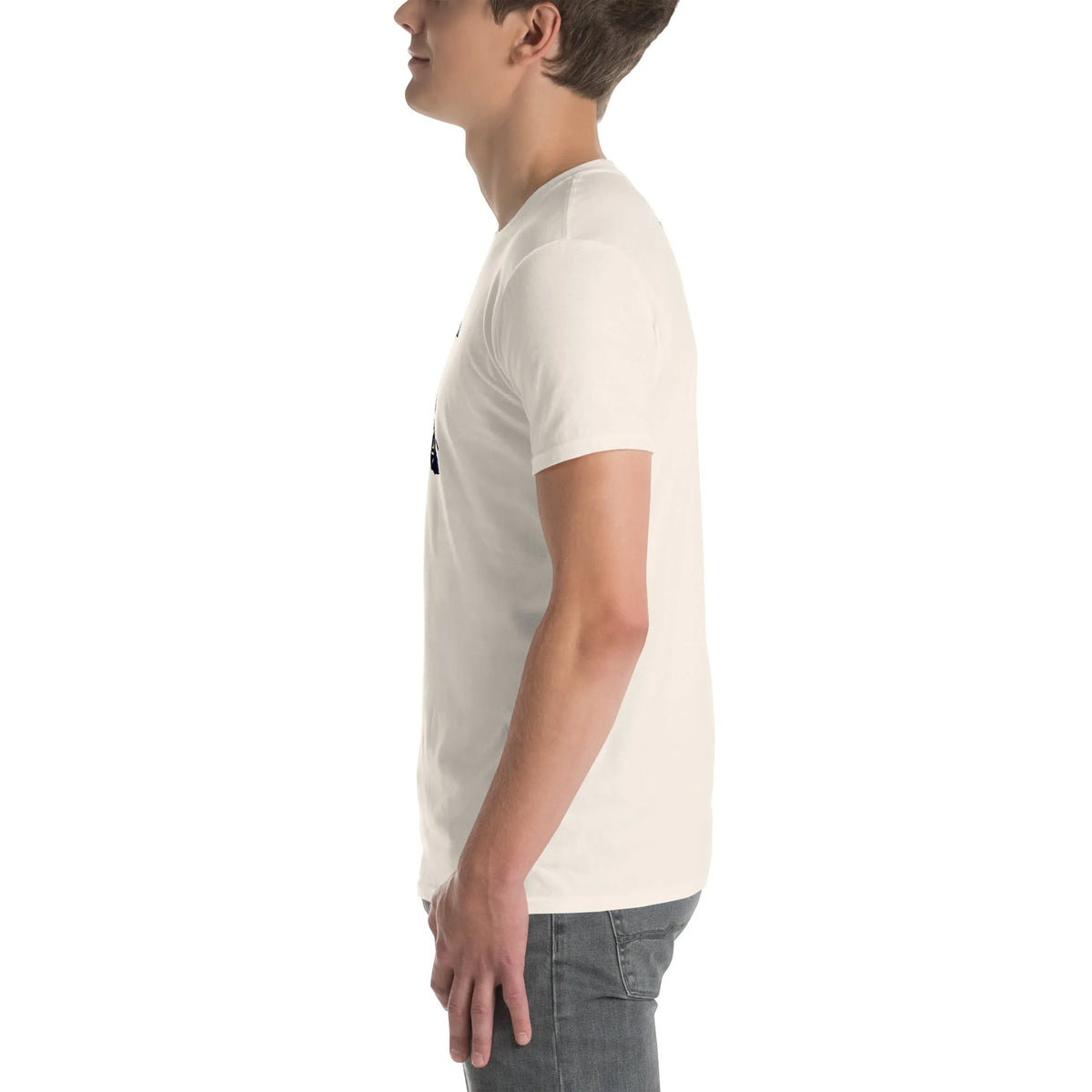 AMIG#3 Unisex T-Shirt in Natural – Seitenansicht links