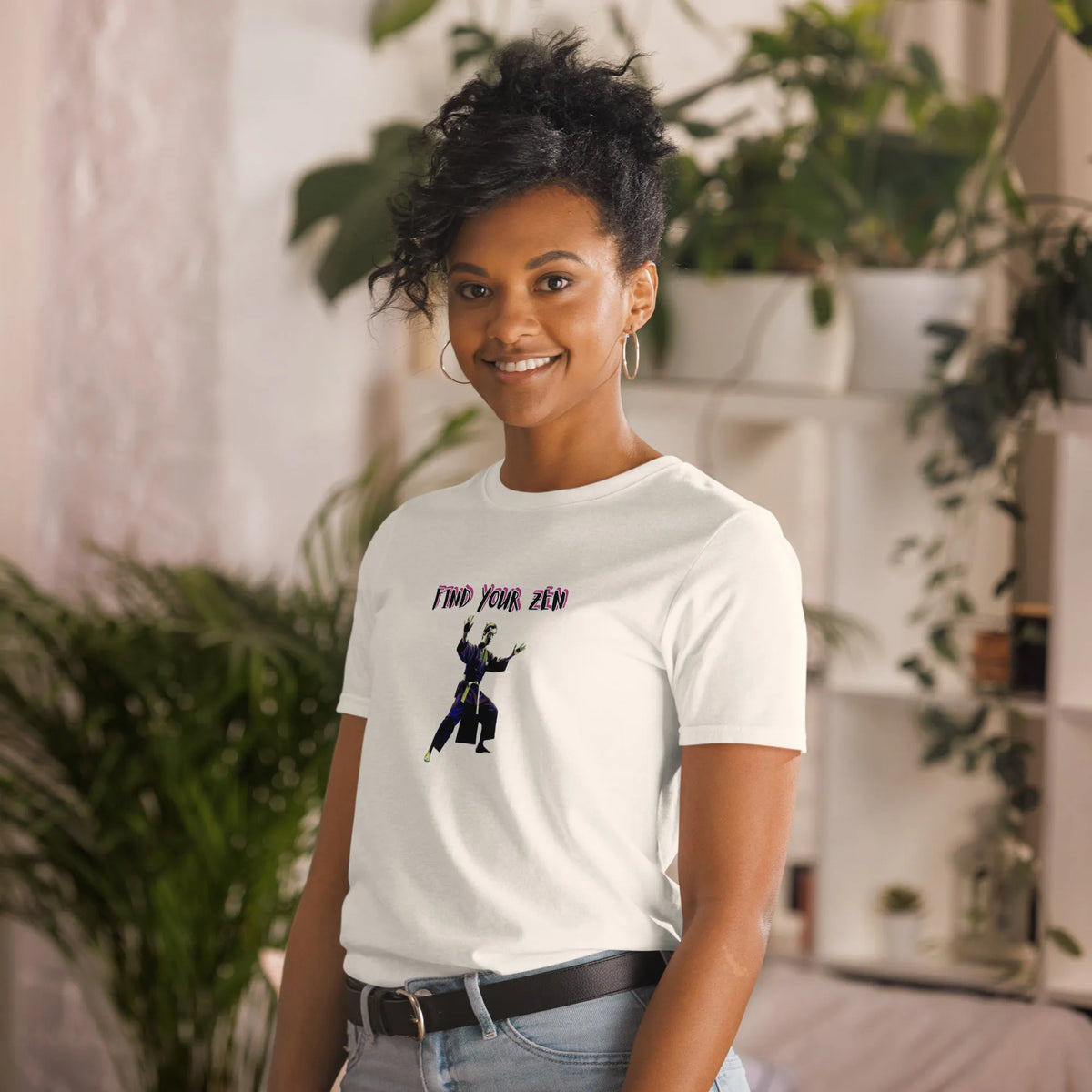 AMIG#2 Unisex T-Shirt in Natural – Seitenansicht links