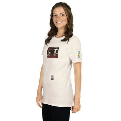 Syfy#1 Unisex T-Shirt in Natural – Seitenansicht links / Vorderansicht