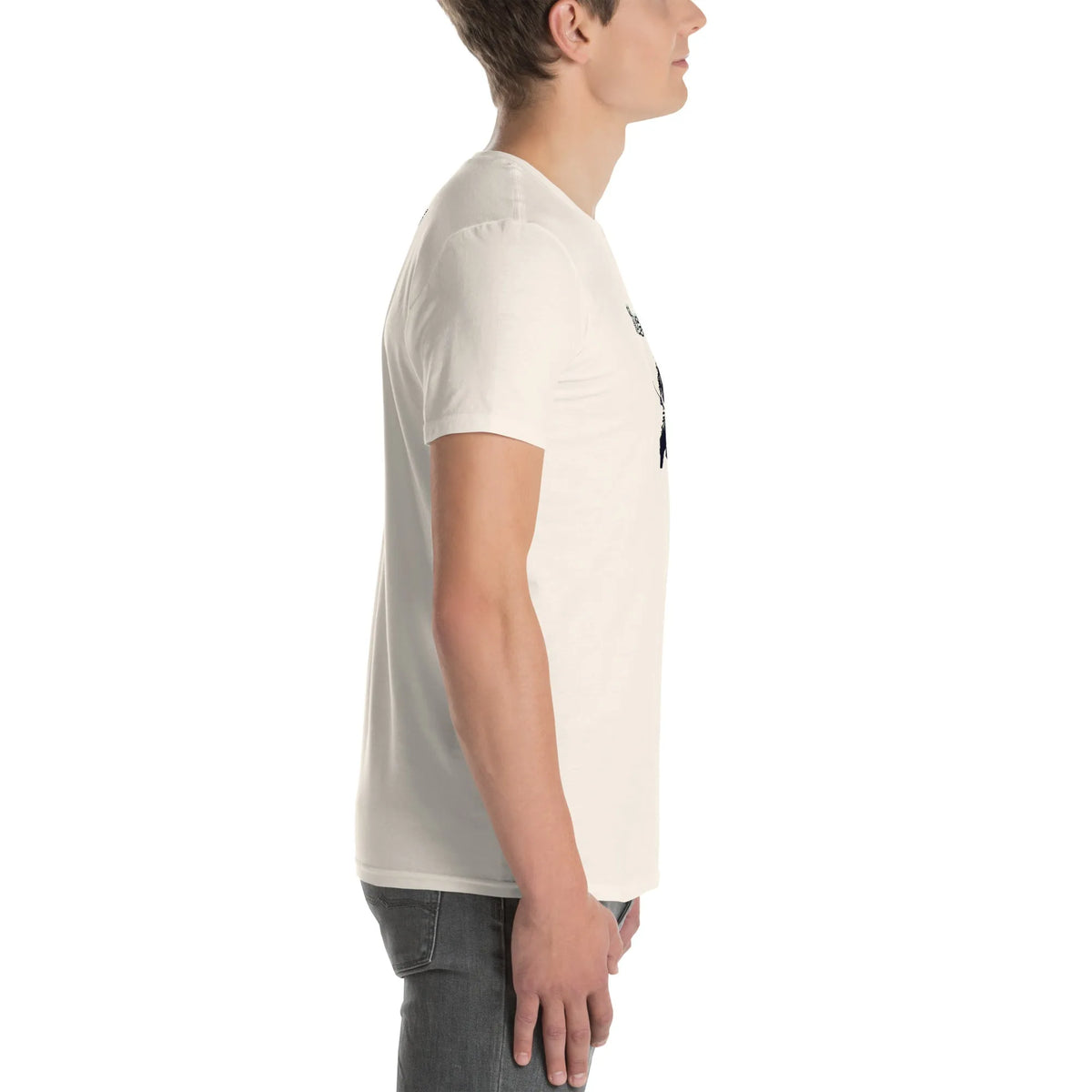 AMIG#3 Unisex T-Shirt in Natural – Seitenansicht rechts