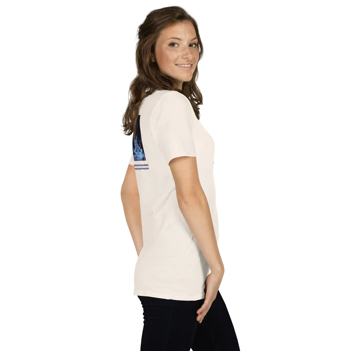 ZEN#1 Unisex T-Shirt in Natural – Seitenansicht rechts