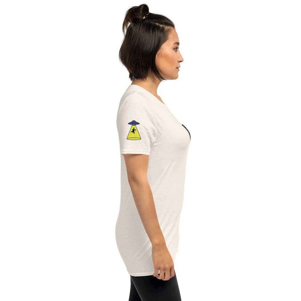 Syfy#1 Unisex T-Shirt in Natural – Seitenansicht rechts