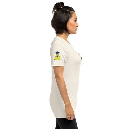 Syfy#1 Unisex T-Shirt in Natural – Seitenansicht rechts