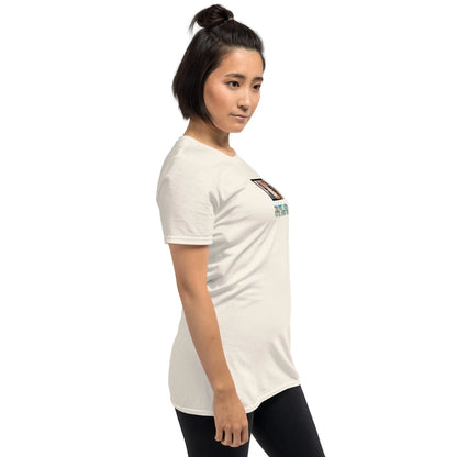 Retropet#3 Unisex T-Shirt in Natural – Seitenansicht rechts