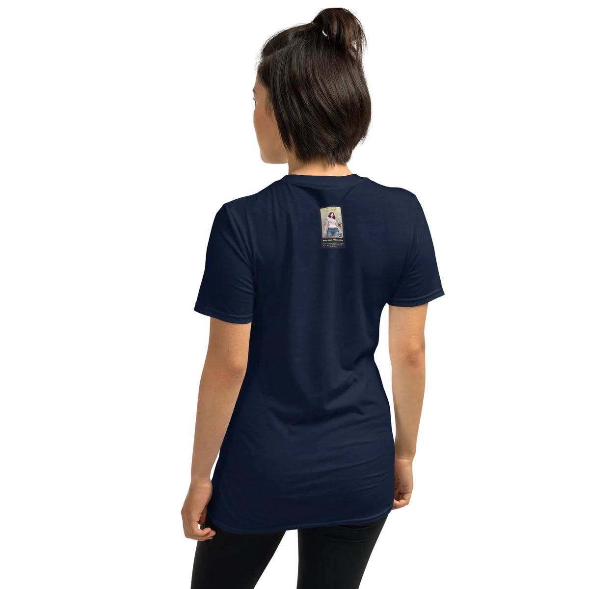Retropet#3 Unisex T-Shirt in French Navy – Rückenansicht