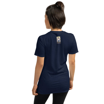 Retropet#3 Unisex T-Shirt in French Navy – Rückenansicht