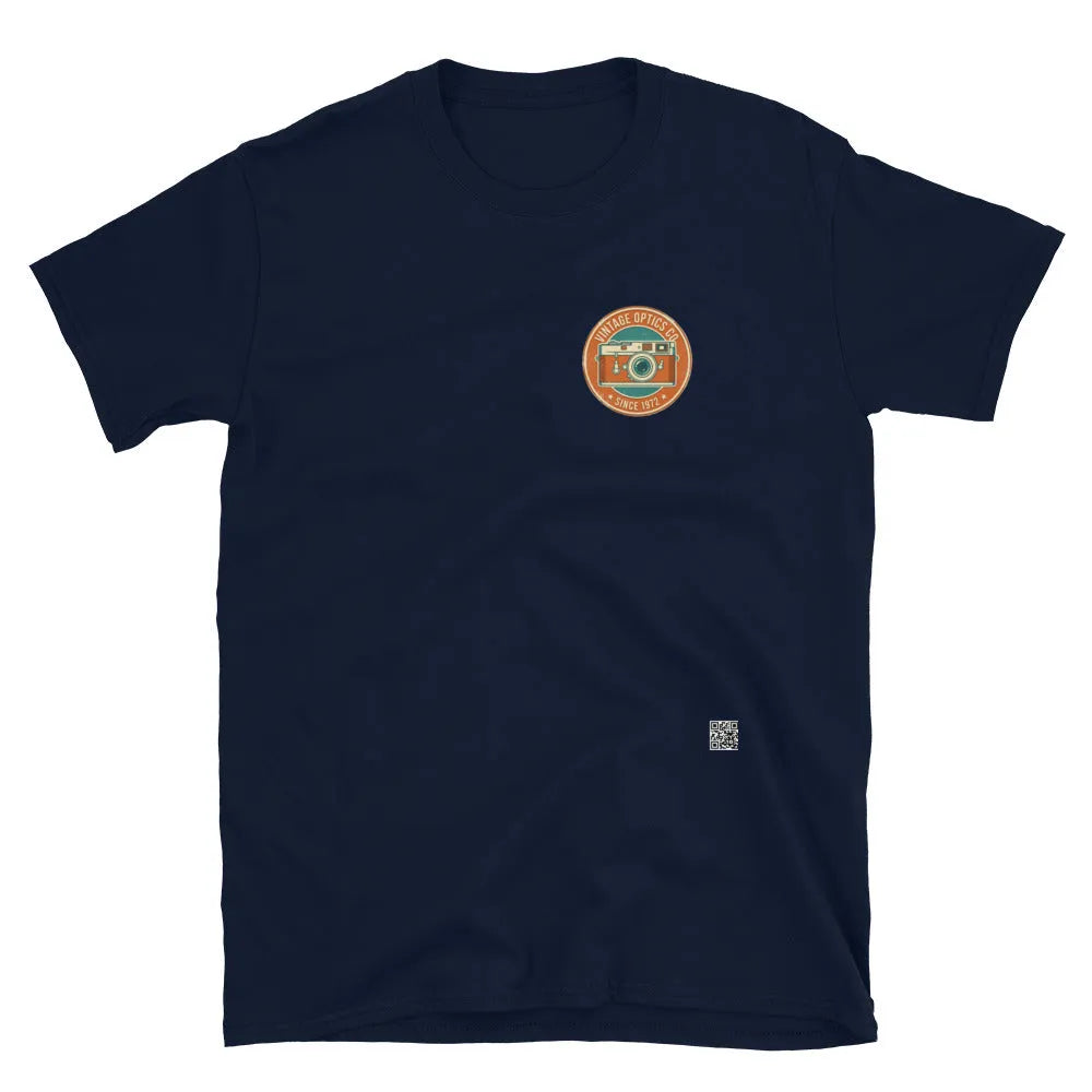 RetroLens#1 Unisex T-Shirt in French Navy – Vorderansicht