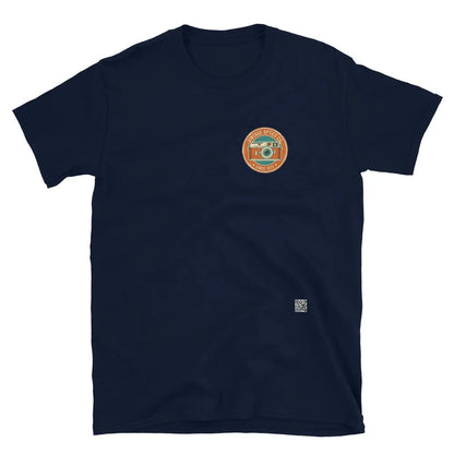 RetroLens#1 Unisex T-Shirt in French Navy – Vorderansicht