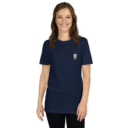 RetroCar#3 Unisex T-Shirt in French Navy – Vorderansicht