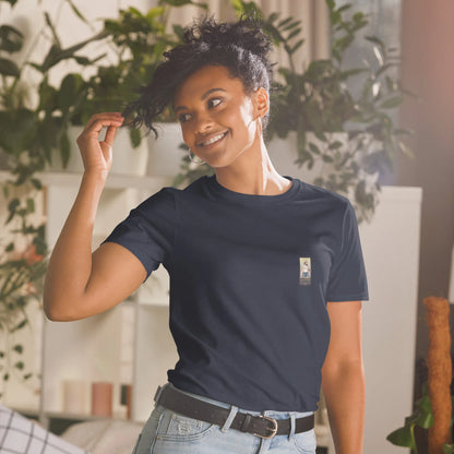 Retropet#4 Unisex T-Shirt in French Navy – Vorderansicht