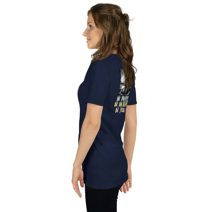 RetroCar#3 Unisex T-Shirt in French Navy – Seitenansicht links
