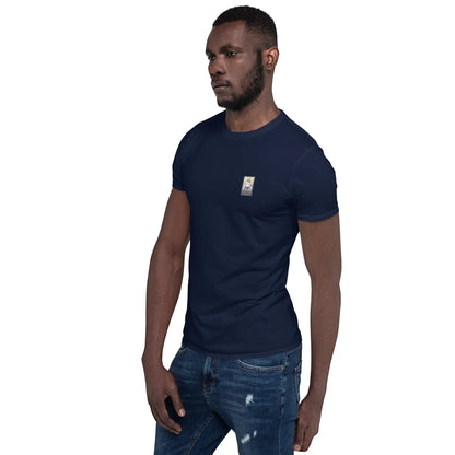 SBB#2 Black Edition Unisex T-Shirt in French Navy – Seitenansicht links
