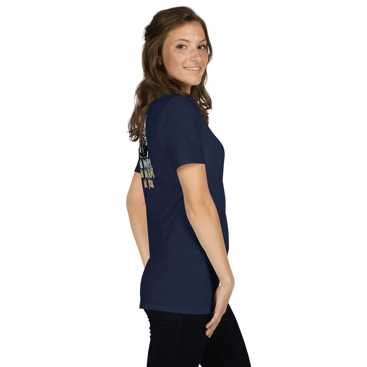 RetroCar#3 Unisex T-Shirt in French Navy – Seitenansicht rechts