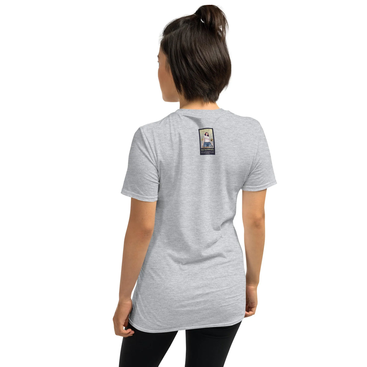 Retropet#3 Unisex T-Shirt in Sport Grey – Rückenansicht