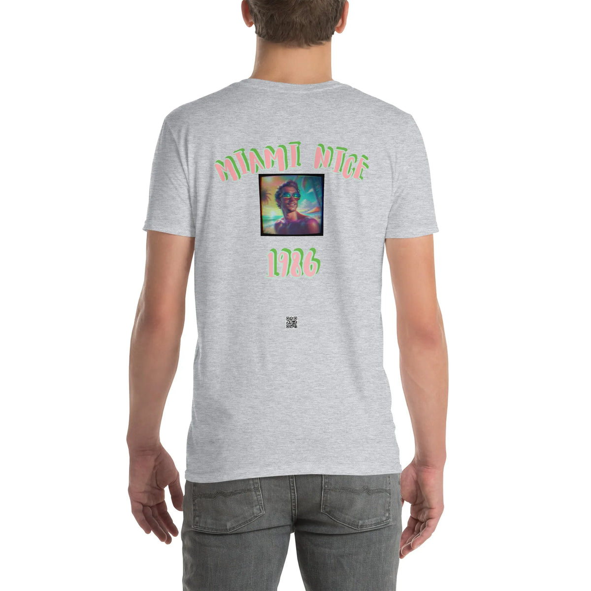 VHS#2 Unisex T-Shirt in Sport Grey – Rückenansicht