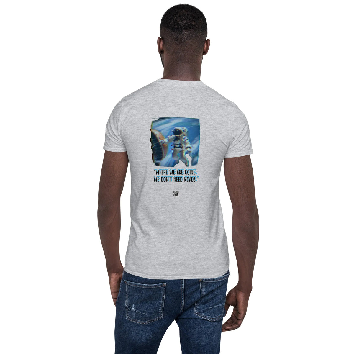 VHS#3 Unisex T-Shirt in Sport Grey – Rückenansicht