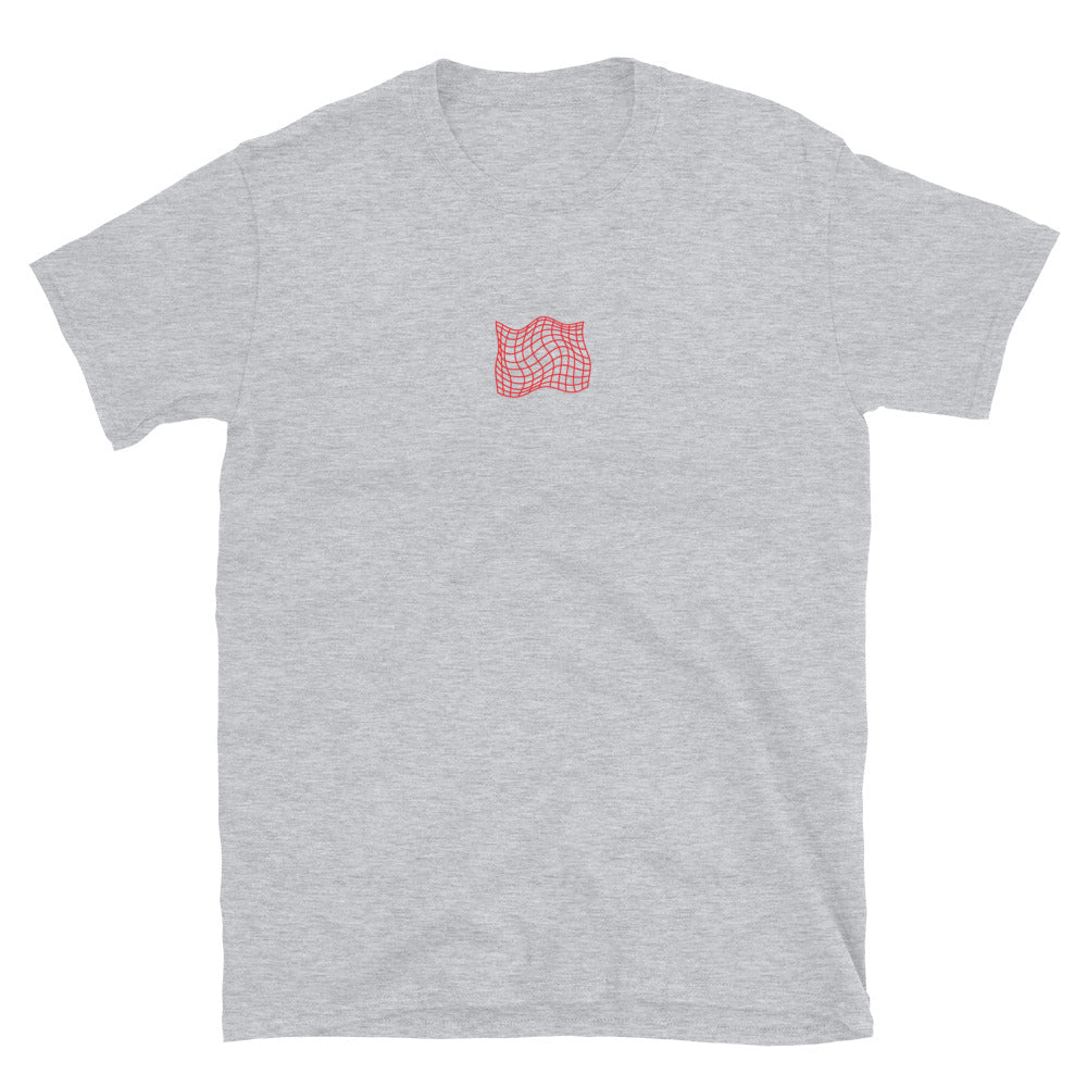 T-Shirt Brustlogo „skateboard girl“, Sport Grey, Rundhals, Kurzarm