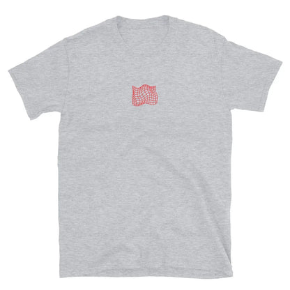 T-Shirt Brustlogo „skateboard girl“, Sport Grey, Rundhals, Kurzarm