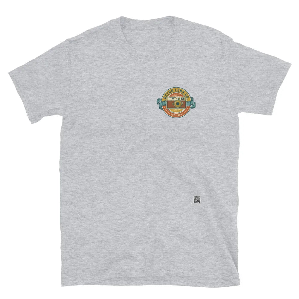 RetroLens#2 Unisex T-Shirt in Sport Grey – Vorderansicht