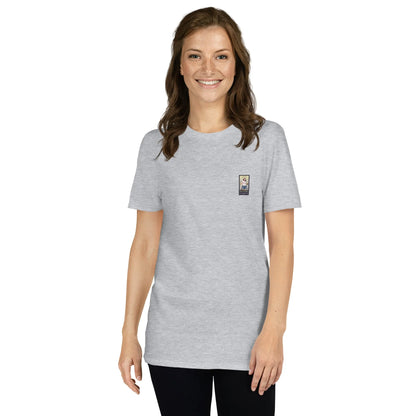 RetroCar#3 Unisex T-Shirt in Sport Grey – Vorderansicht Detail