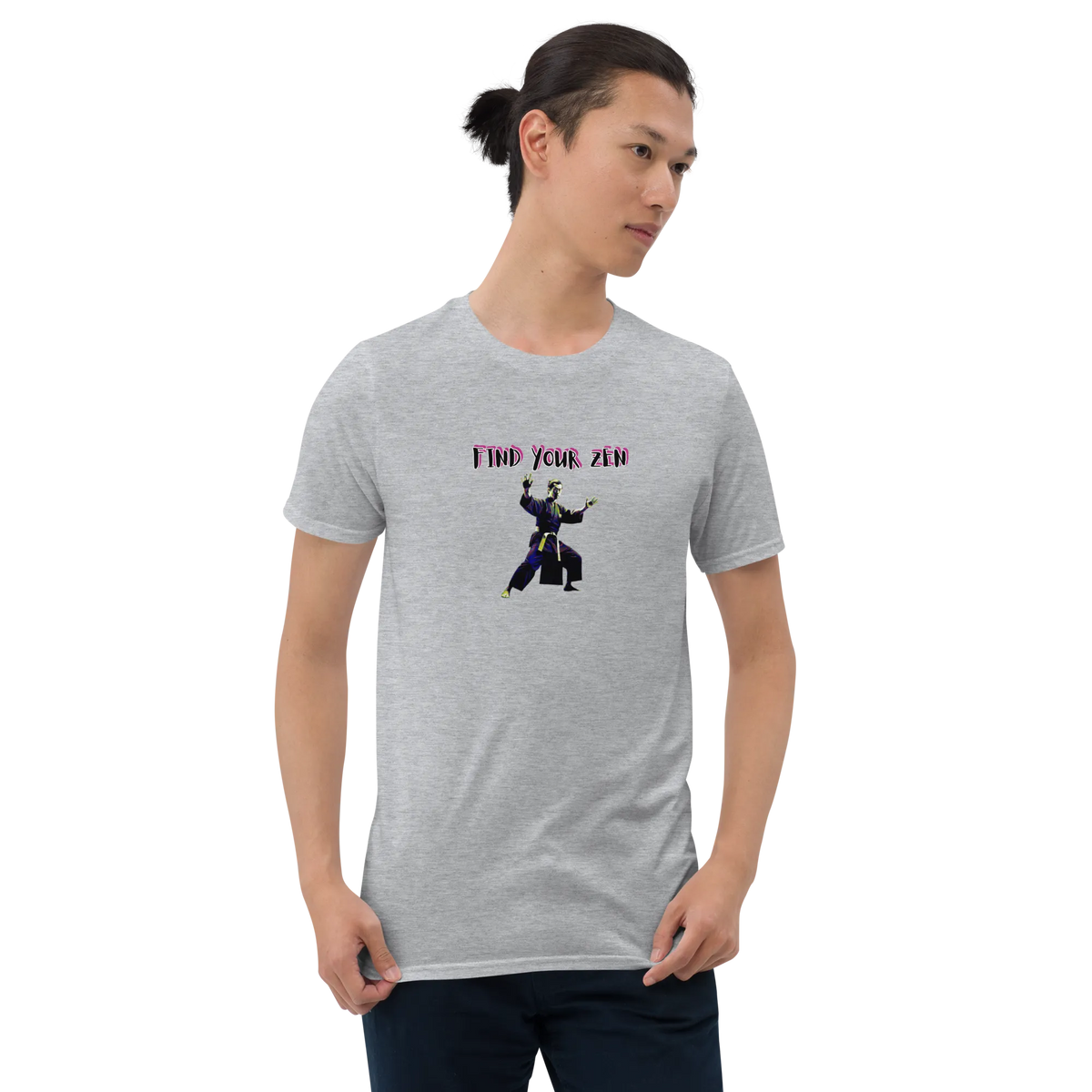 AMIG#2 Unisex T-Shirt in Sport-Grey – Vorderansicht (3)