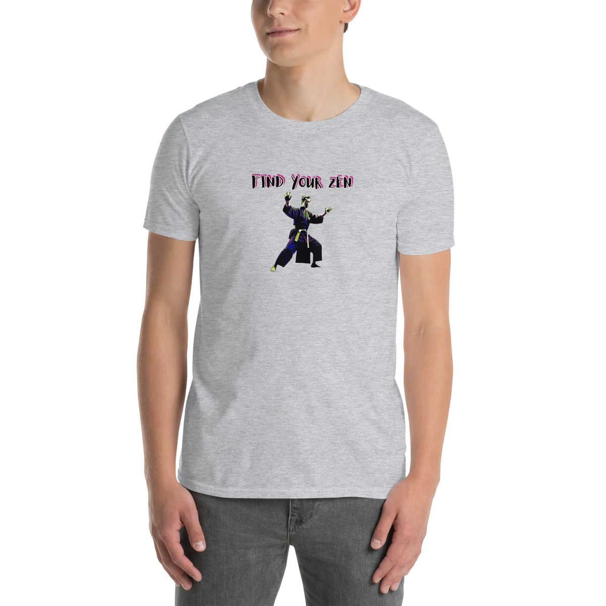 AMIG#2 Unisex T-Shirt in Sport-Grey – Vorderansicht (7)