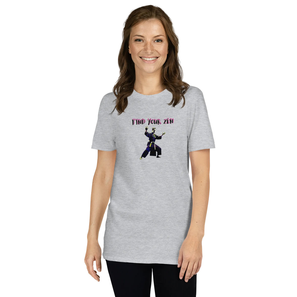 AMIG#2 Unisex T-Shirt in Sport-Grey – Vorderansicht (8)