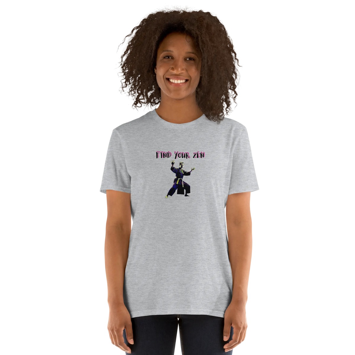AMIG#2 Unisex T-Shirt in Sport-Grey – Vorderansicht (9)