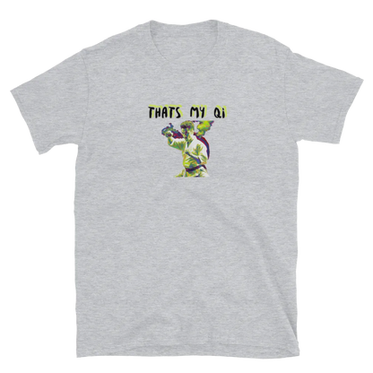 AMIG#1 Unisex T-Shirt in Sport-Grey – Vorderansicht Detail
