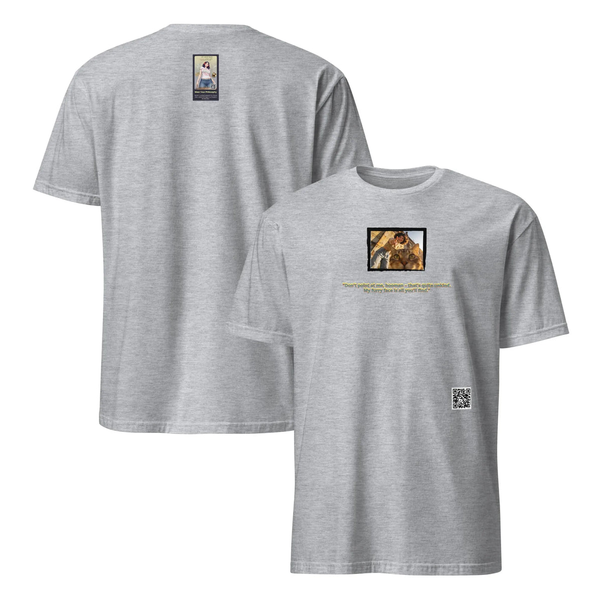 Retropet#1 Unisex T-Shirt in Sport Grey – Vorderansicht