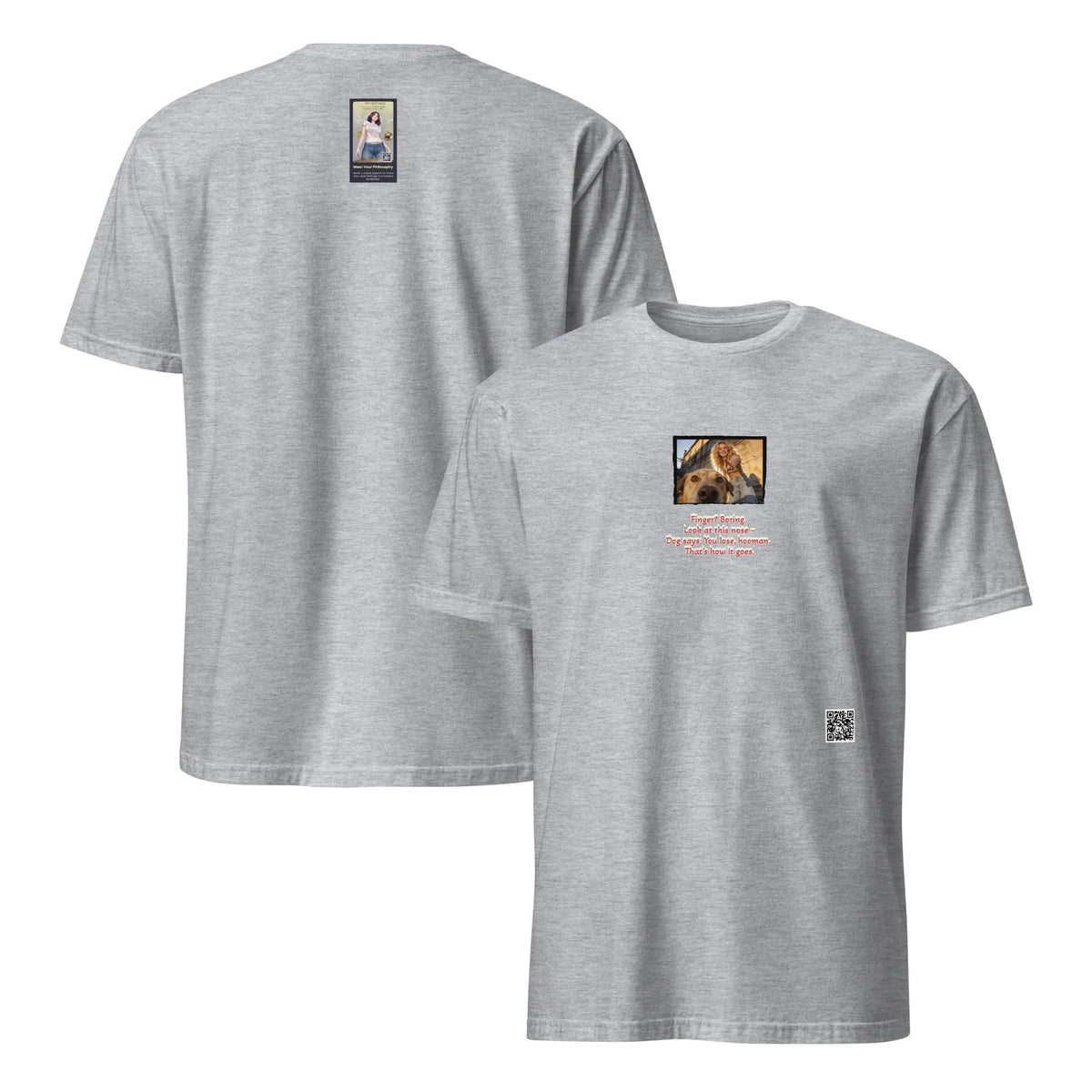 Retropet#2 Unisex T-Shirt in Sport Grey – Vorderansicht