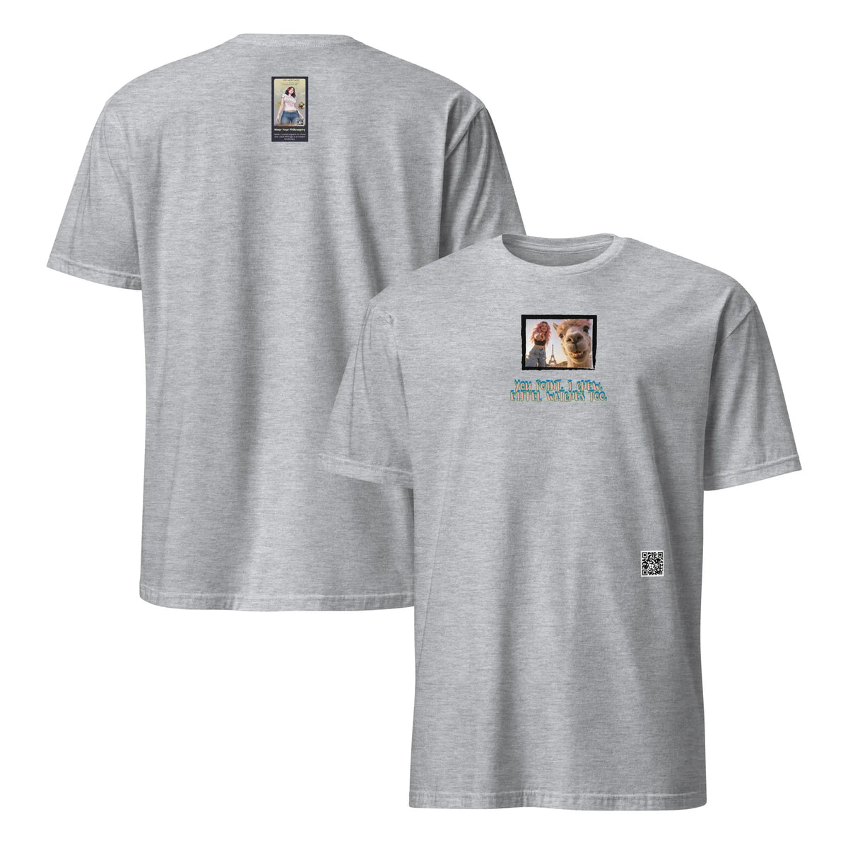 Retropet#3 Unisex T-Shirt in Sport Grey – Vorderansicht